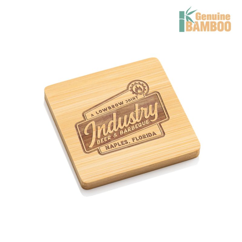 Burke Bamboo Coasters Set - Square - 2