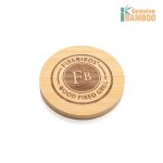 Yorkshire Bamboo Coasters Set - Round - 2
