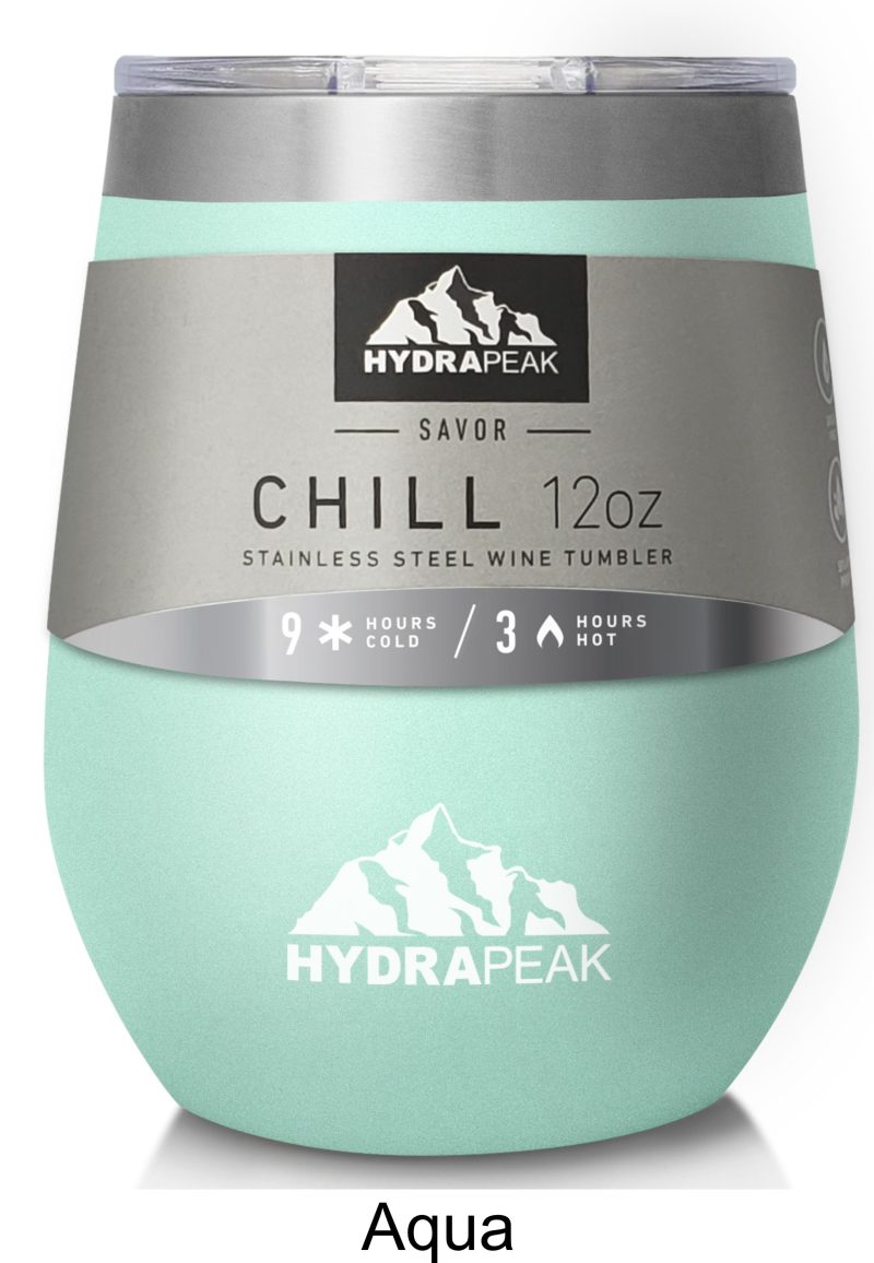 12 Oz. Hydrapeak Chill Wine Tumbler LIFETIME WARRANTY! - 1