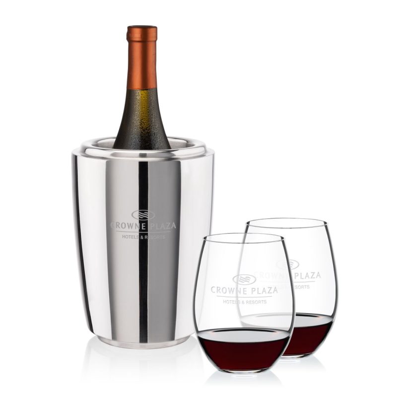Pescara-Wine-Cooler-RIEDEL-Stemless-Wine-Set-SST10221-RD Pescara Wine Cooler & RIEDEL Stemless Wine Set