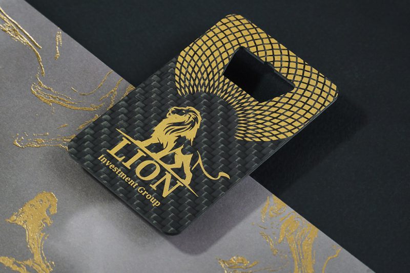 Carbon Fiber Bottle Opener Business Cards - 2