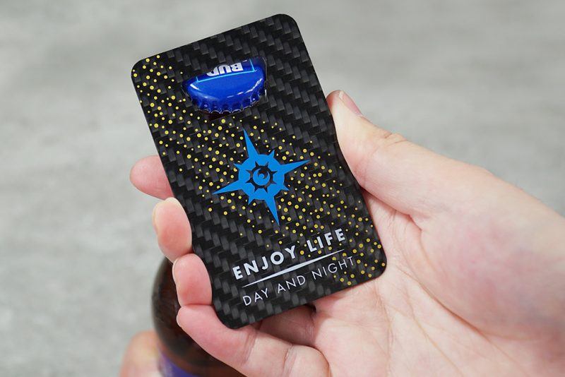 Carbon Fiber Bottle Opener Business Cards - 6
