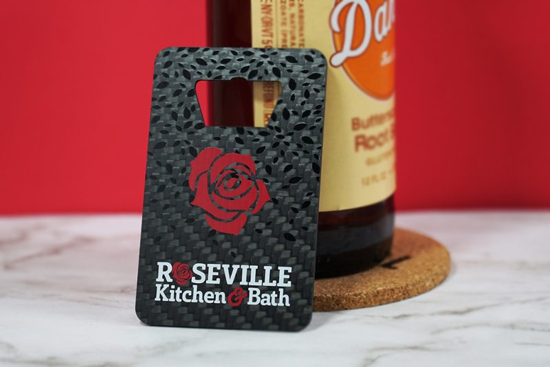 Carbon Fiber Bottle Opener Business Cards - 7