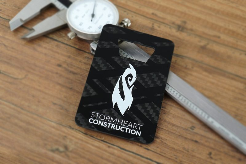 Carbon Fiber Bottle Opener Business Cards - 8