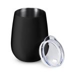 10 oz Stemless Insulated Wine Tumbler With Lid - 1