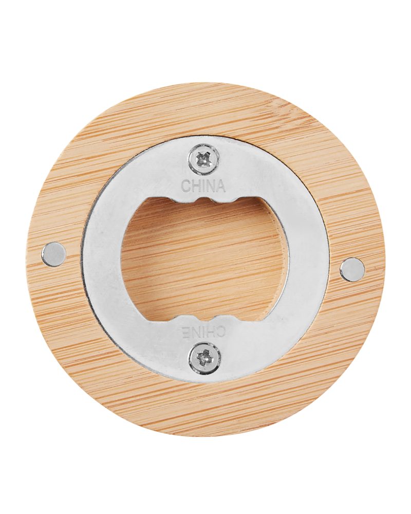Bamboo Bottle Opener With Magnet - 2