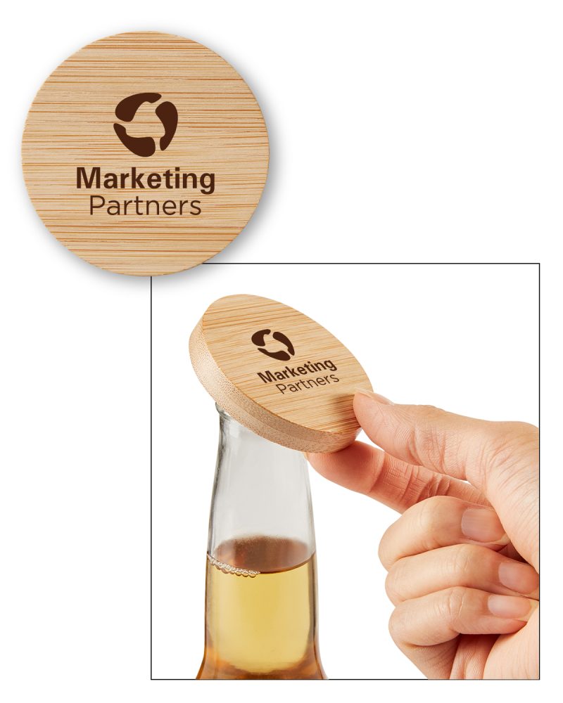 Bamboo Bottle Opener With Magnet