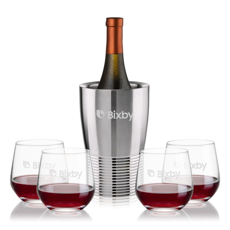 Genoa Wine Cooler & Garland Stemless Wine Set - 2