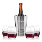 Genoa Wine Cooler & Salem Stemless Wine Set - 2