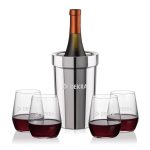 Milano Wine Cooler & Germain Stemless Wine Set - 2