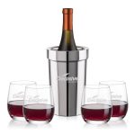 Milano Wine Cooler & Salem Stemless Wine Set - 2