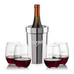Milano Wine Cooler & Stanford Stemless Wine Set - 2