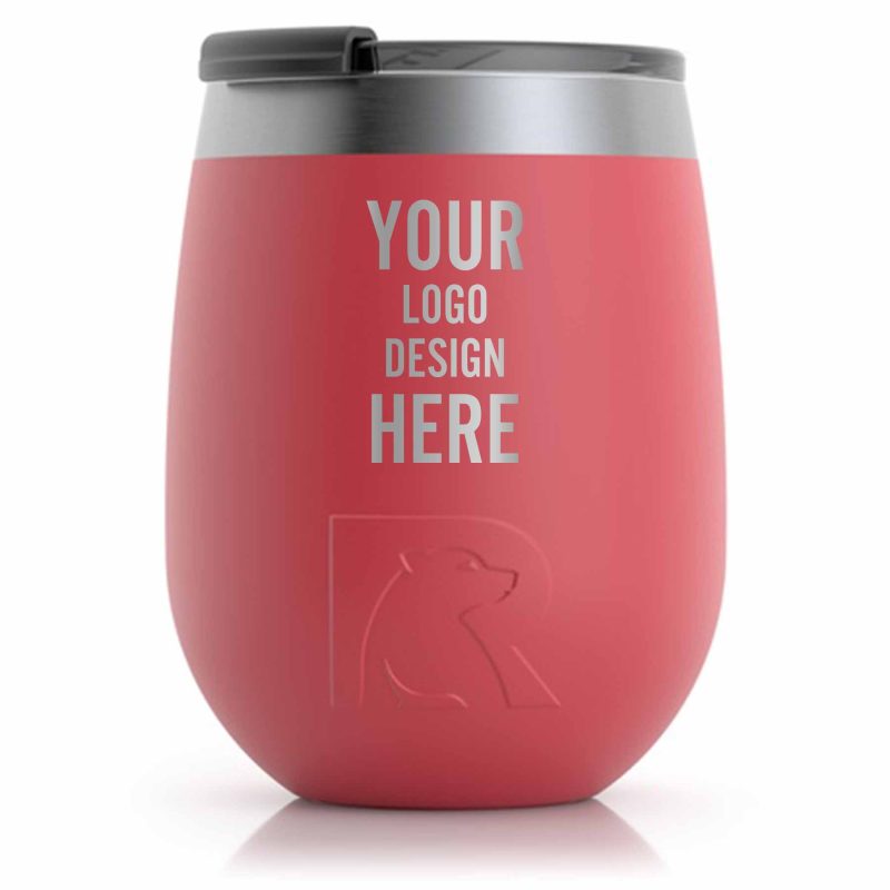 Personalized RTIC 10 oz Wine Tumbler - Powder Coated - Closeout - 1