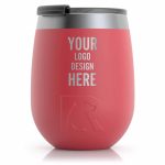 Personalized RTIC 10 oz Wine Tumbler - Powder Coated - Closeout - 3