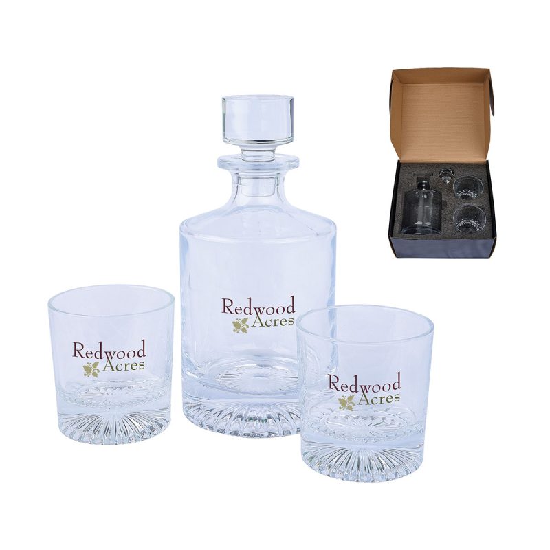 Wellington-Kingsley-Whiskey-Decanter-Glasses-Set-EH3335 Wellington Kingsley Whiskey Decanter & Glasses Set