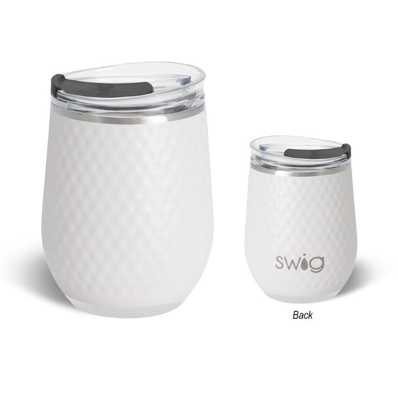 12 Oz. Swig Life™ Golf Ball Stainless Steel Stemless Wine Tumbler - 1