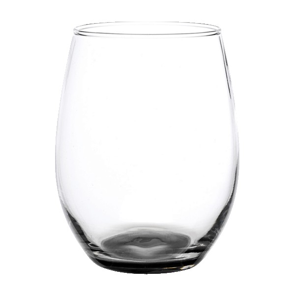 Enjoy 21 oz. ARC Stemless Wine Glass with Color Bottom - 5