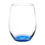 Enjoy 21 oz. ARC Stemless Wine Glass with Color Bottom - 6