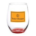 Enjoy 21 oz. ARC Stemless Wine Glass with Color Bottom - 7