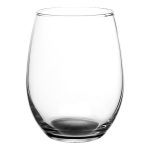 Liquid Lunch 15 oz Stemless Wine Glasses with Color Bottom - 5