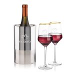 Catania Wine Cooler & Tucson Gold Rim Wine Set