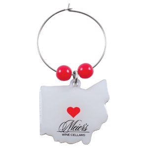 Custom Off Set Printed Wine Charm Up to 1"