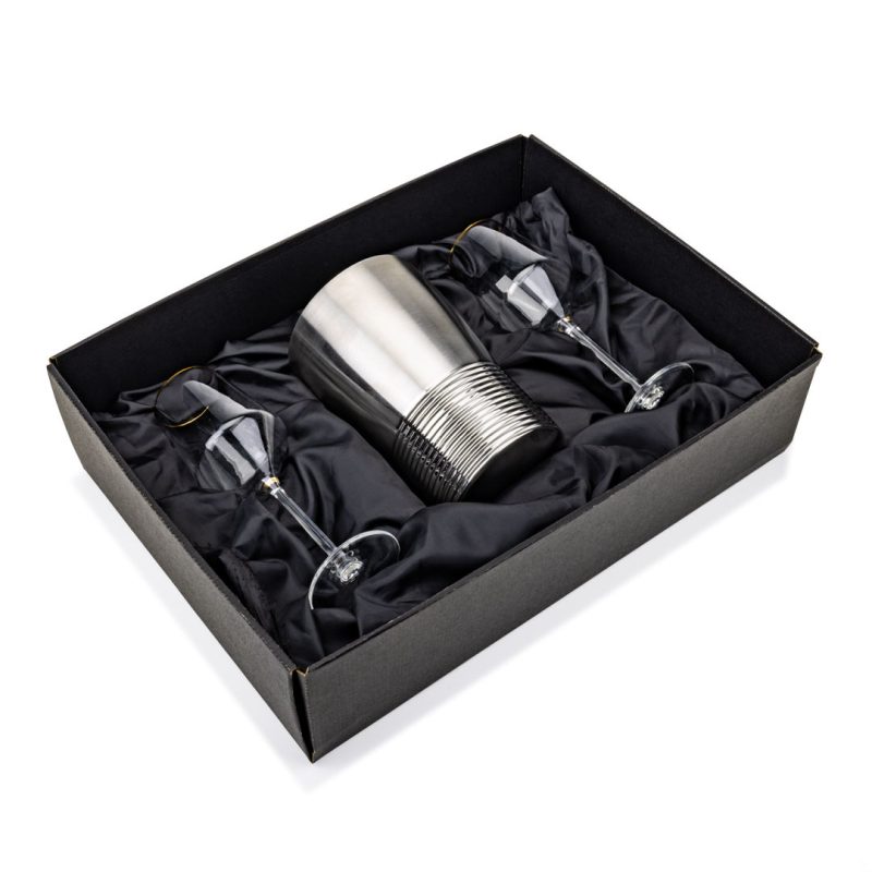 Genoa Wine Cooler & Tucson Gold Rim Wine Set - 1