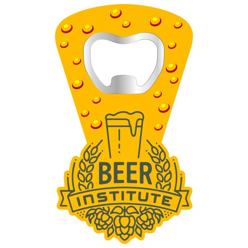 Pvc Bottle Opener / Magnet. 4" X 1-1/2"