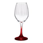 Chilled 10 oz Rioja White Wine Glasses with Color Bottom - 1