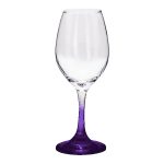 Chilled 10 oz Rioja White Wine Glasses with Color Bottom - 2