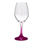 Chilled 10 oz Rioja White Wine Glasses with Color Bottom - 3