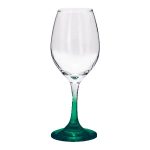 Chilled 10 oz Rioja White Wine Glasses with Color Bottom - 4