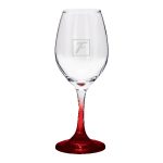 Chilled 10 oz Rioja White Wine Glasses with Color Bottom - 9