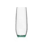Jubilee 9oz Stemless Champagne Flute Glass with Color Bottom - 4