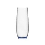 Jubilee 9oz Stemless Champagne Flute Glass with Color Bottom - 5