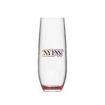 Jubilee 9oz Stemless Champagne Flute Glass with Color Bottom - 8