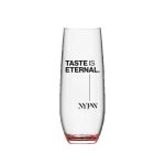 Jubilee 9oz Stemless Champagne Flute Glass with Color Bottom - 9