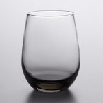 Laser Engraved Libbey® 231SM 15.25 oz. Moonstone Grey Stemless White Wine Glass - 1