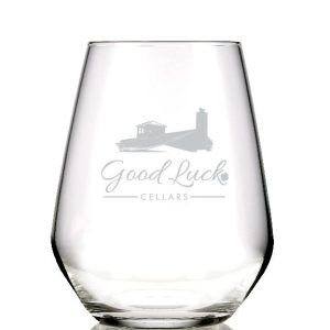 Libbey Prism 18 oz Stemless Wine Glass - Sheer Rim Crystal Clear