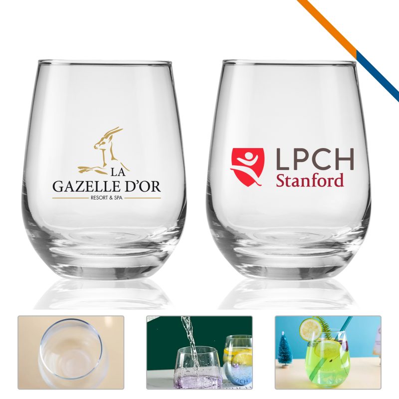 Libbey-Rupert-Stemless-Wine-Glasses-1525-Oz-AU-GW6U Libbey Rupert Stemless Wine Glasses - 15.25 Oz.