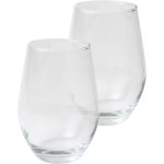 2 Piece Etched Stemless Wine Glass Set - 5