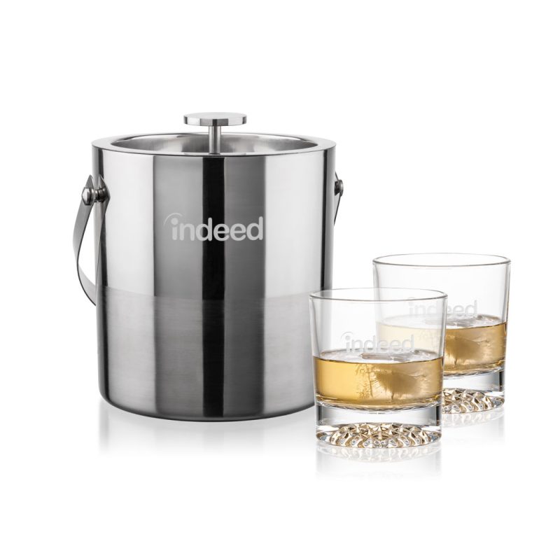 Catania Ice Bucket & Buxton On-the-Rocks Set