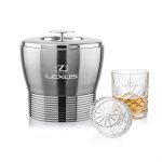 Genoa Ice Bucket & Brinkley On-the-Rocks Set
