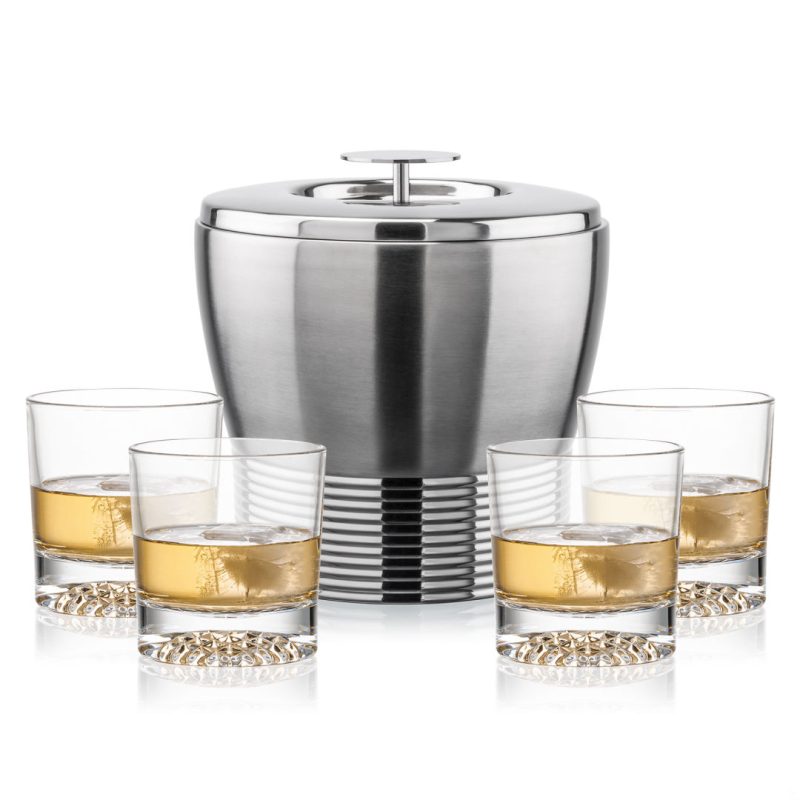 Genoa Ice Bucket & Buxton On-the-Rocks Set - 5