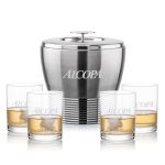 Genoa Ice Bucket & Monterey On-the-Rocks Set - 2