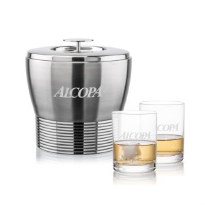 Genoa Ice Bucket & Monterey On-the-Rocks Set