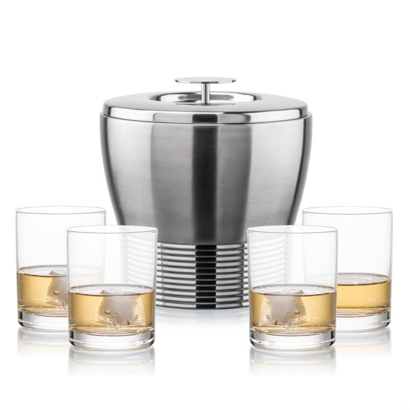 Genoa Ice Bucket & Monterey On-the-Rocks Set - 5