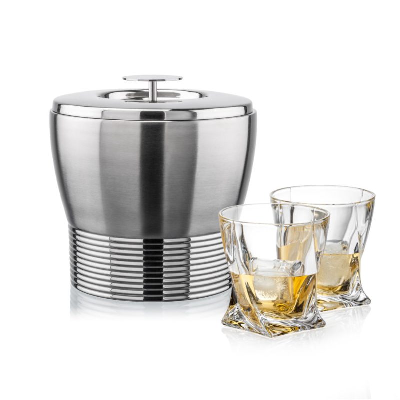 Genoa Ice Bucket & Oasis On-the-Rocks Set - 4
