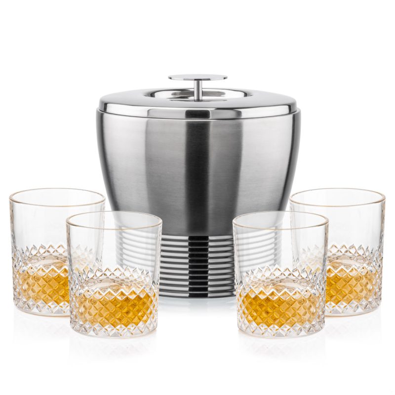 Genoa Ice Bucket & Tacoma On-the-Rocks Set - 5
