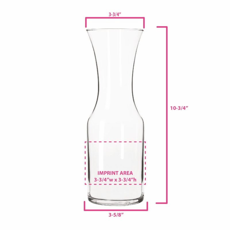 Libbey 40 oz. Glass Carafe - Elegant Serving Carafe for Events - 2